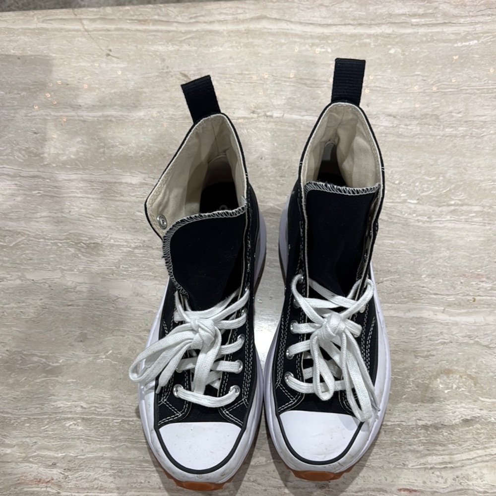 Black High-Top Kids Shoes